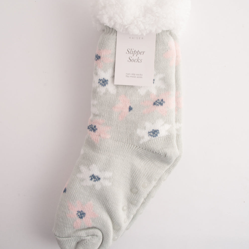 Kaiser Slipper Socks - STAR FLORAL